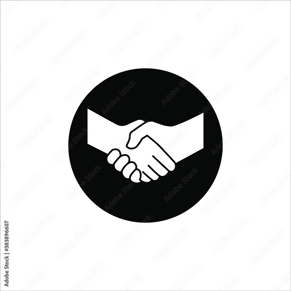 Handshake icon - Two hands together. Heart symbol vector illustration. editable icon Handshake icon - Two hands together. Heart symbol vector illustration. editable icon