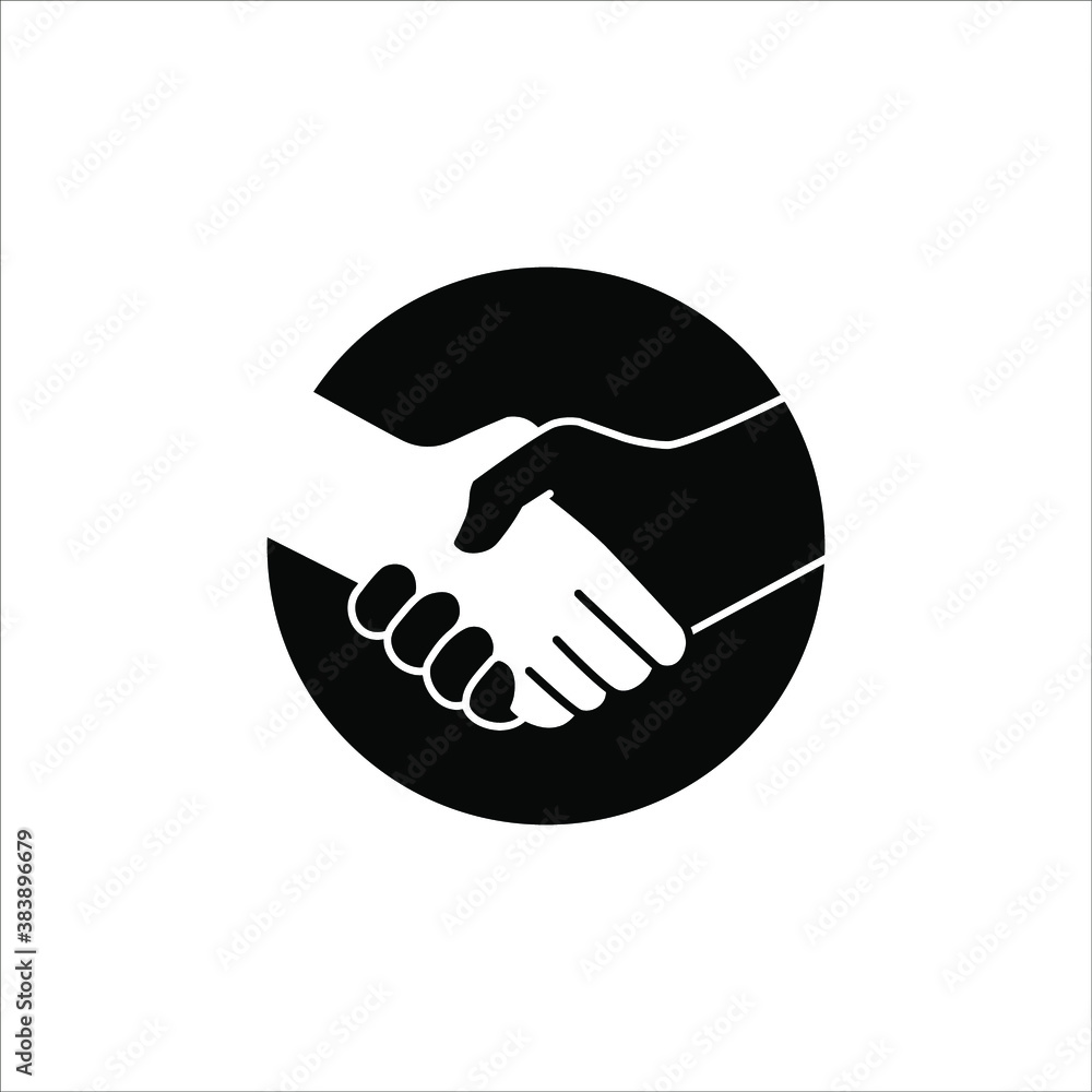 Handshake icon - Two hands together. Heart symbol vector illustration. editable icon Handshake icon - Two hands together. Heart symbol vector illustration. editable icon