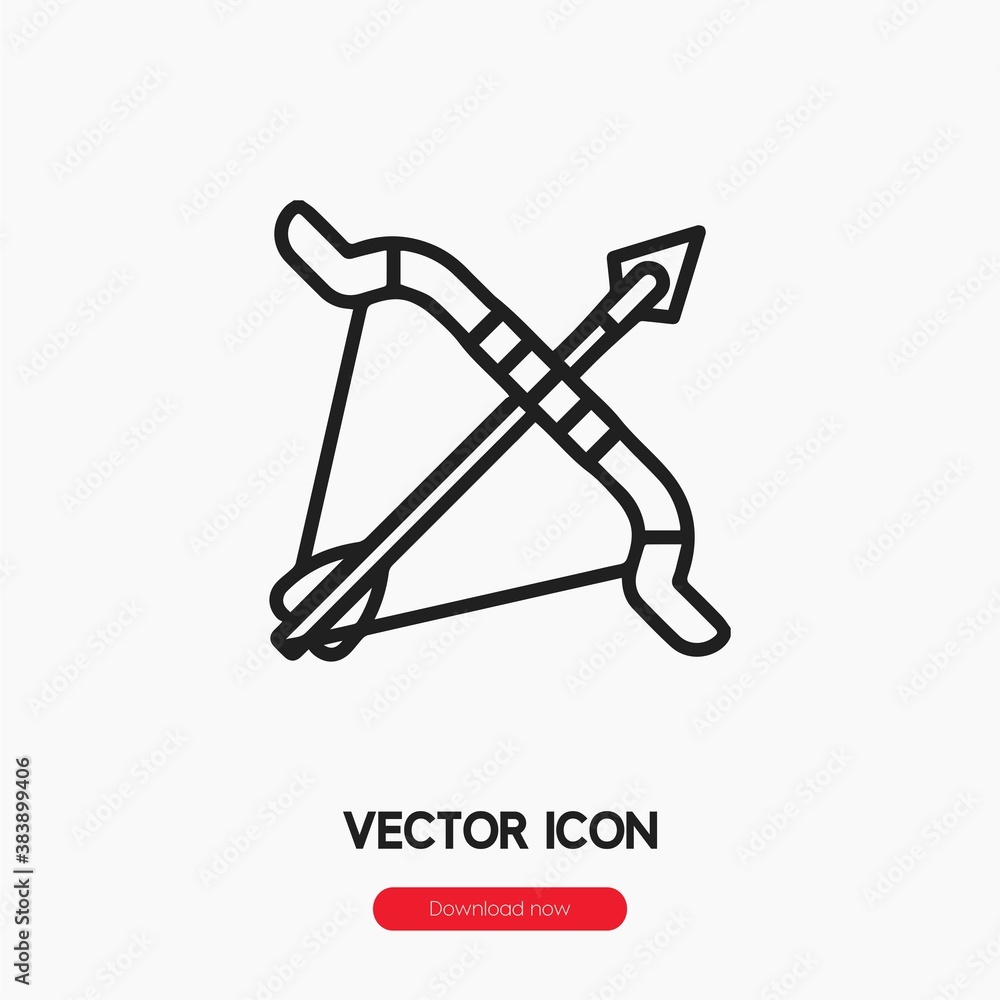 bow and arrow icon vector sign symbol bow and arrow icon vector sign symbol
