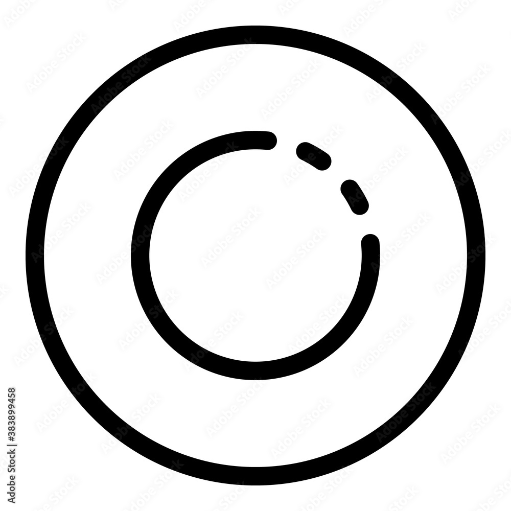 Ceramic plate icon. Outline ceramic plate vector icon for web design isolated on white background Ceramic plate icon. Outline ceramic plate vector icon for web design isolated on white background