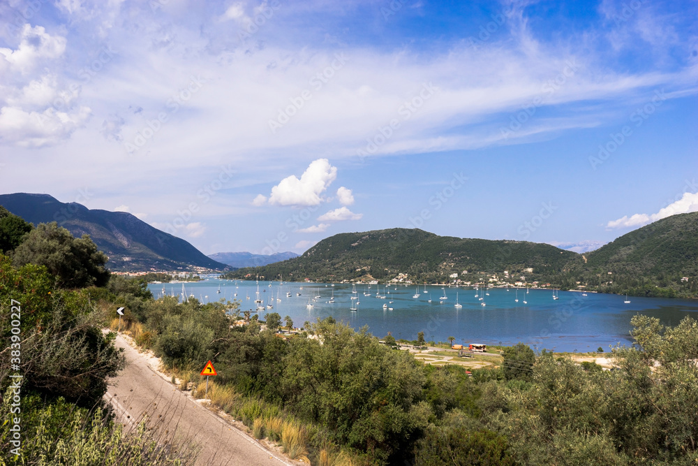 Panoramic view of place in Lefkada