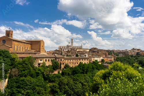 Panoramic view of Siena Italy 