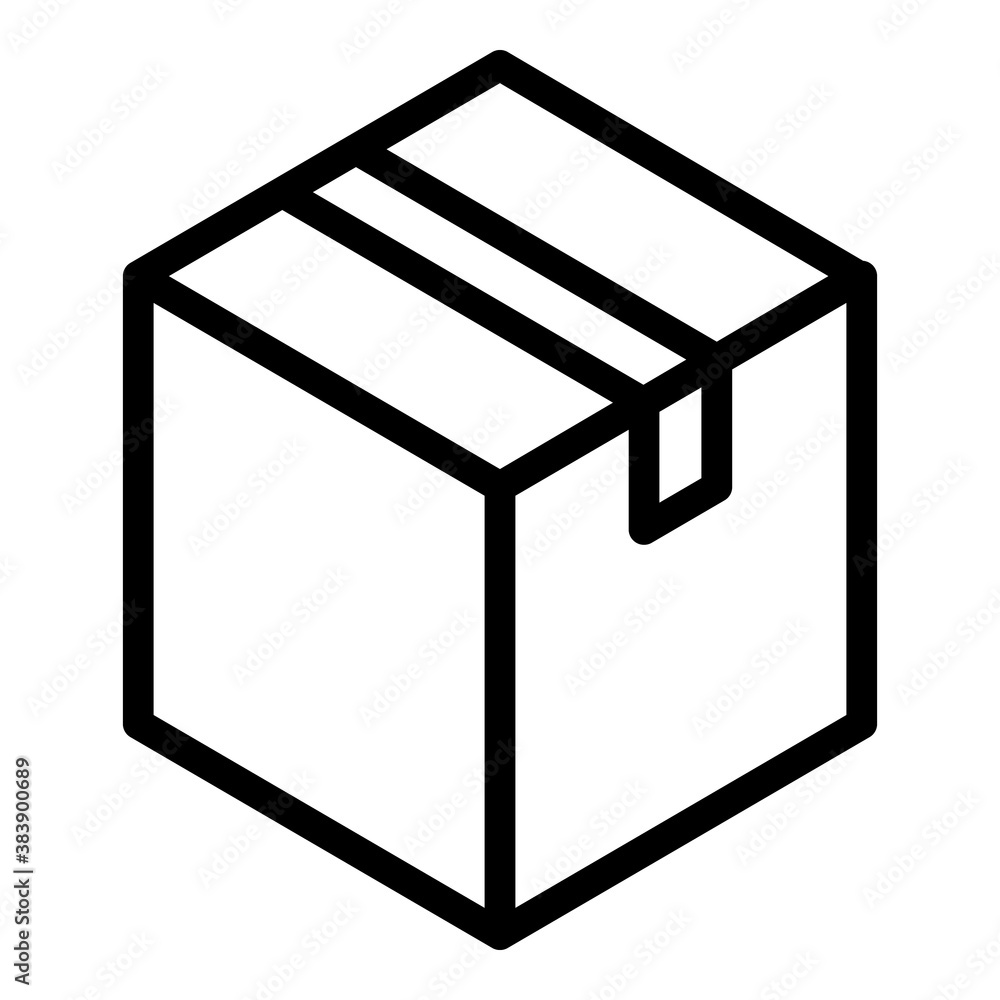 Parcel icon. Outline parcel vector icon for web design isolated on white background Parcel icon. Outline parcel vector icon for web design isolated on white background