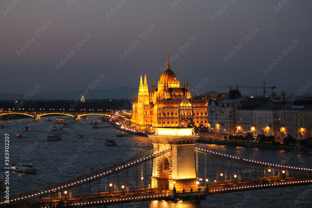 Fototapeta premium city parliament at night