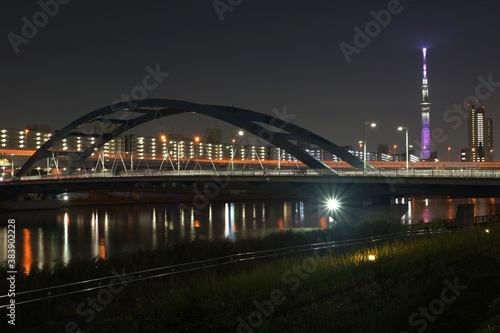 隅田川夜景　水神大橋の夜 © takashi