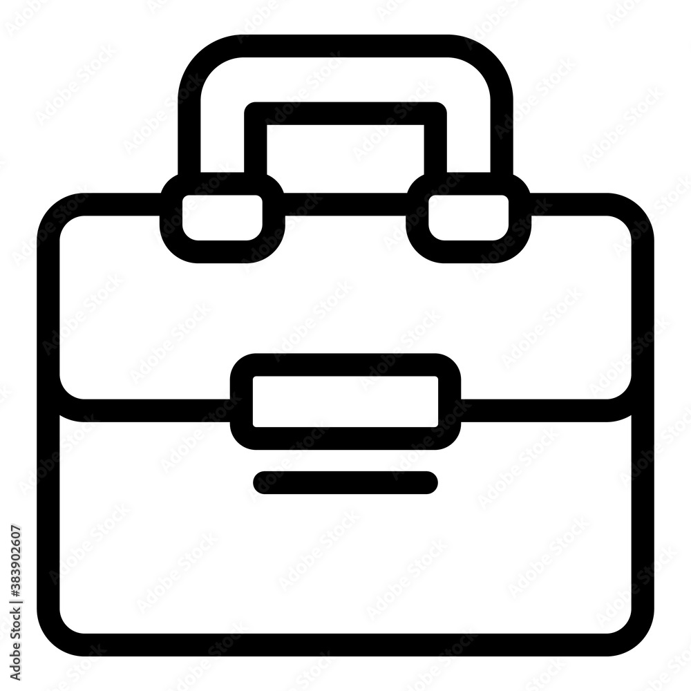 Satchel laptop bag icon. Outline satchel laptop bag vector icon for web design isolated on white background Satchel laptop bag icon. Outline satchel laptop bag vector icon for web design isolated on white background