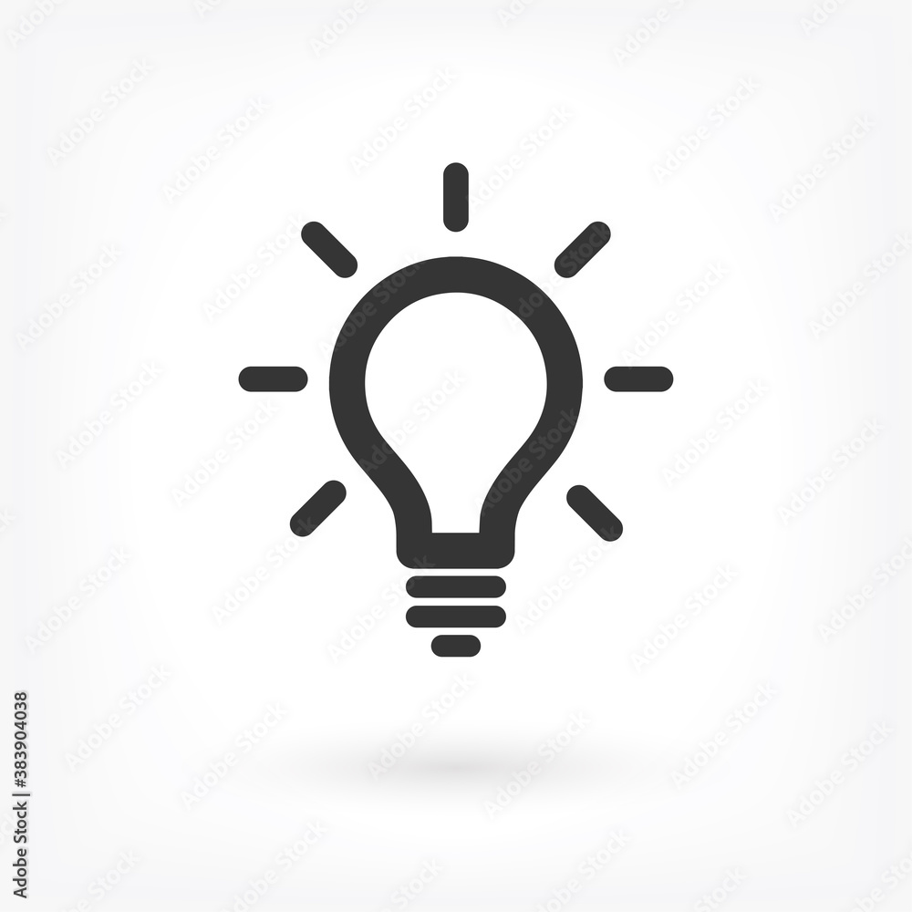 Lamp Vector icon . Lorem Ipsum Illustration design
