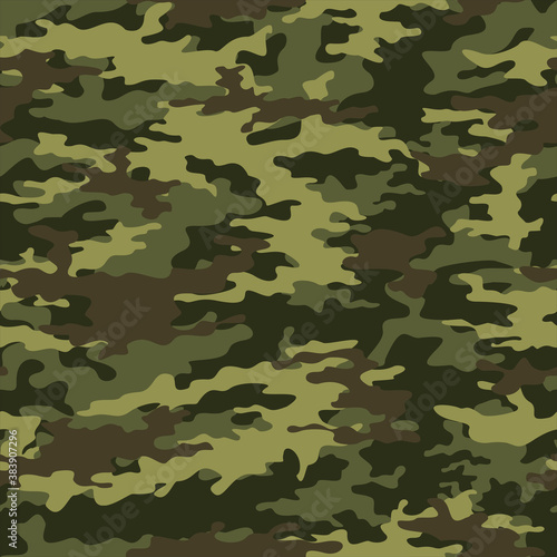  Army camouflage texture vector background seamless pattern for textiles.