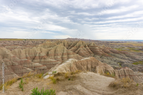 Cloudy day in Badlands National Park
