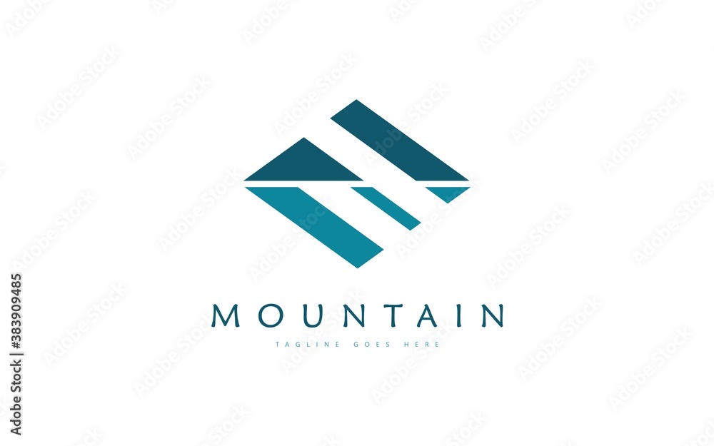 Abstract Mountain Logo. Blue Geometric Shape Initial Letter E isolated on White Background. Usable for Business and Branding Logos. Flat Vector Logo Design Template Element. Abstract Mountain Logo. Blue Geometric Shape Initial Letter E isolated on White Background. Usable for Business and Branding Logos. Flat Vector Logo Design Template Element.
