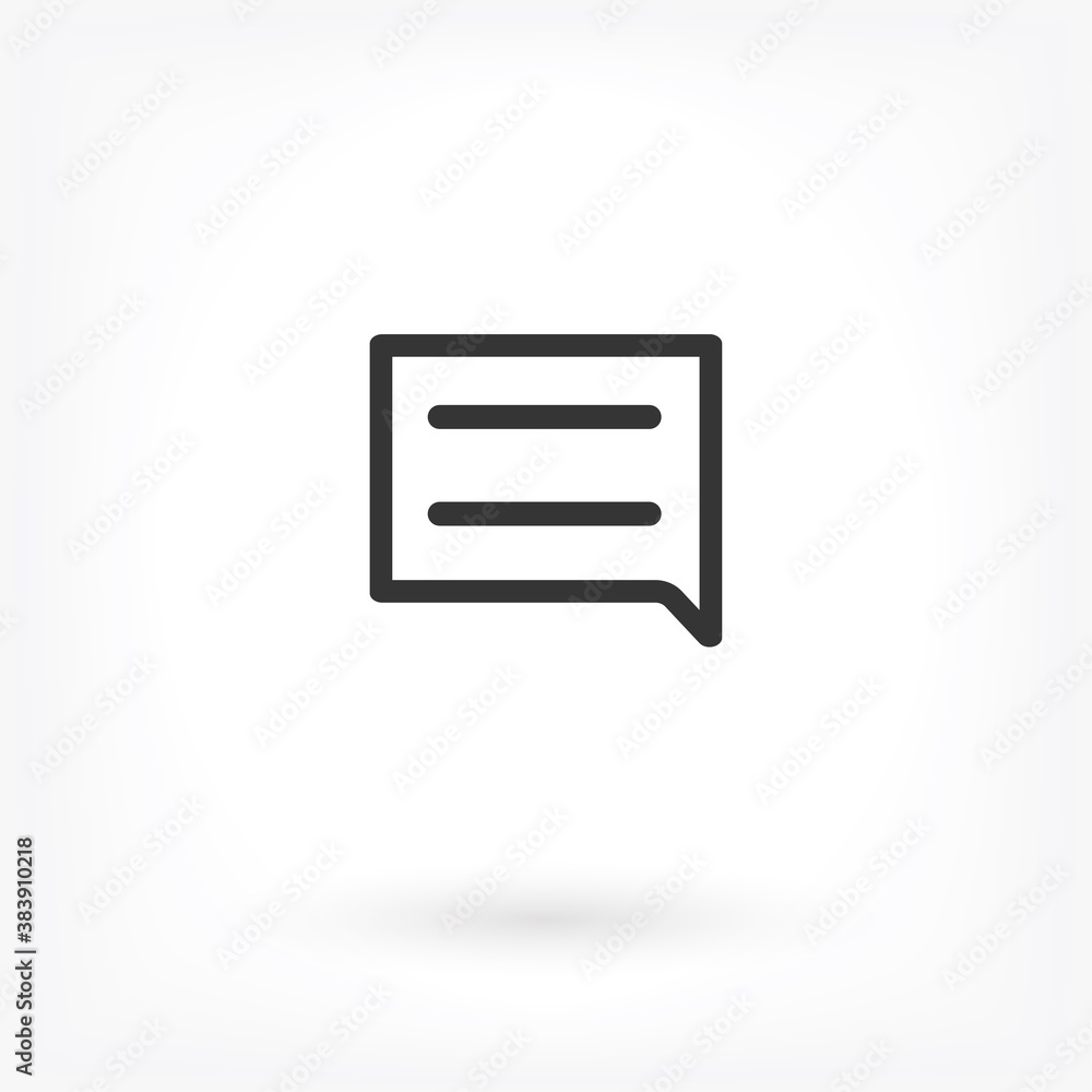 Speech bubbles icon . Lorem Ipsum Illustration design Speech bubbles icon . Lorem Ipsum Illustration design