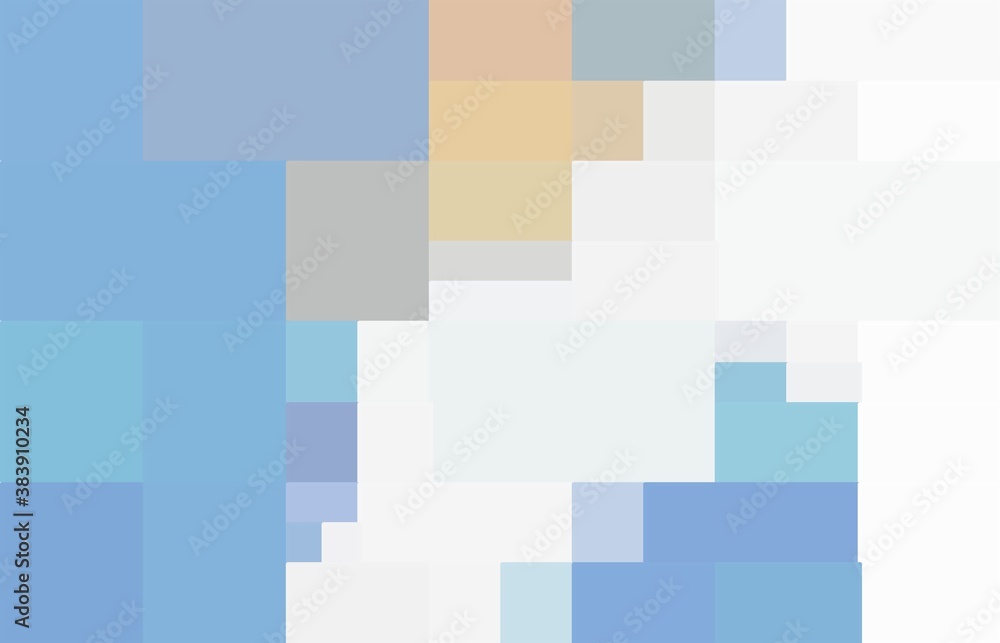 Illustration created with square shapes and blue tones. Copy space Illustration created with square shapes and blue tones. Copy space