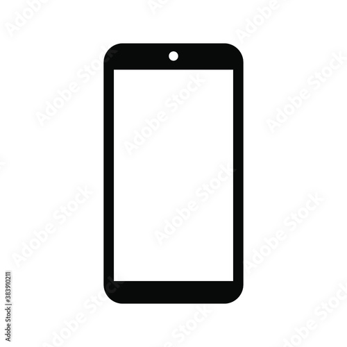 Smartphone icon,smartphone icon art. Elegant thin line style design. on white background