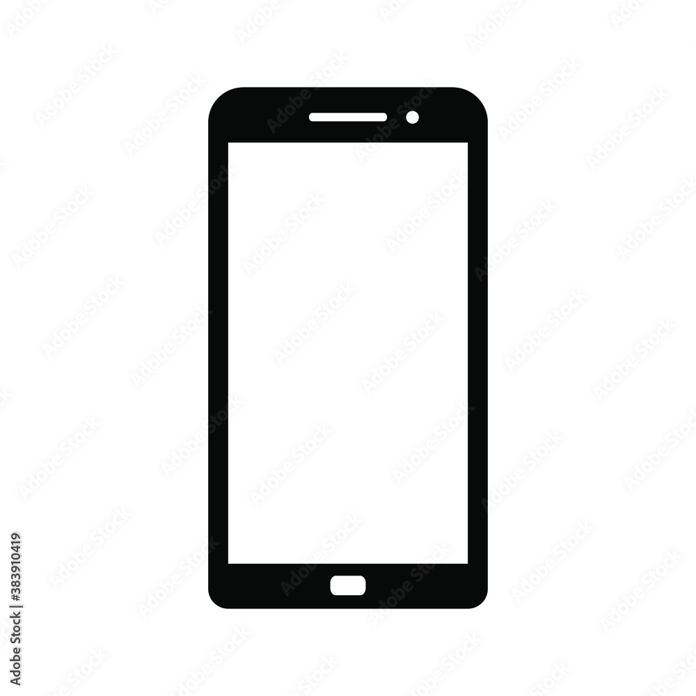 Smartphone icon,smartphone icon art. Elegant thin line style design. on white background Smartphone icon,smartphone icon art. Elegant thin line style design. on white background