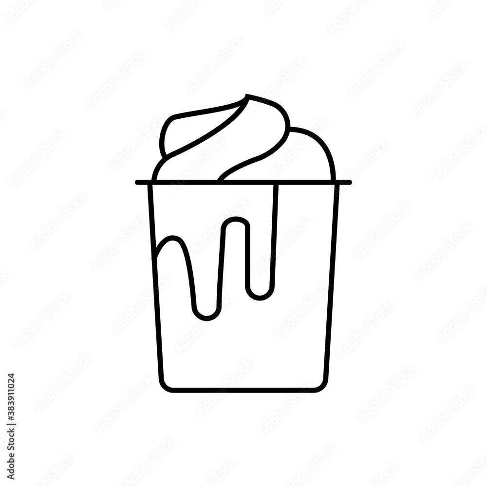 Frappe icon element of coffe icon for mobile concept and web apps. Thin line frappe icon can be used for web and mobile. Premium icon on white background Frappe icon element of coffe icon for mobile concept and web apps. Thin line frappe icon can be used for web and mobile. Premium icon on white background
