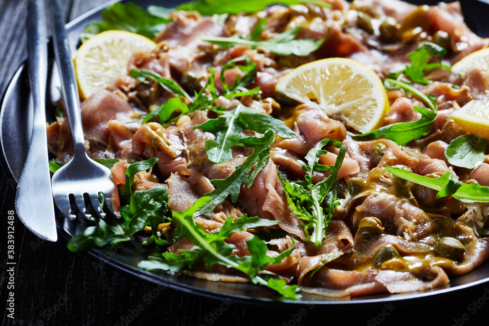 tuna salad with capers, rocket, pine nuts tuna salad with capers, rocket, pine nuts