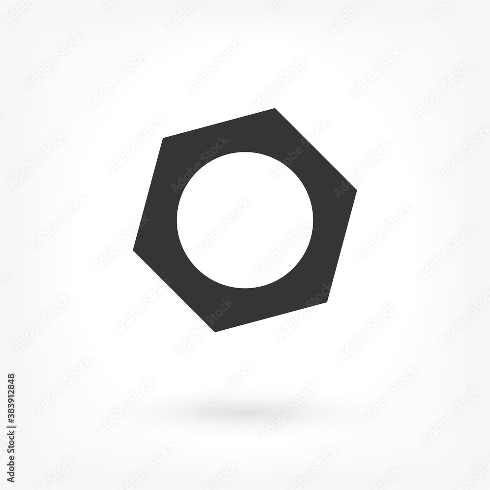 Nut Bolt Icon . Lorem Ipsum Illustration design Nut Bolt Icon . Lorem Ipsum Illustration design