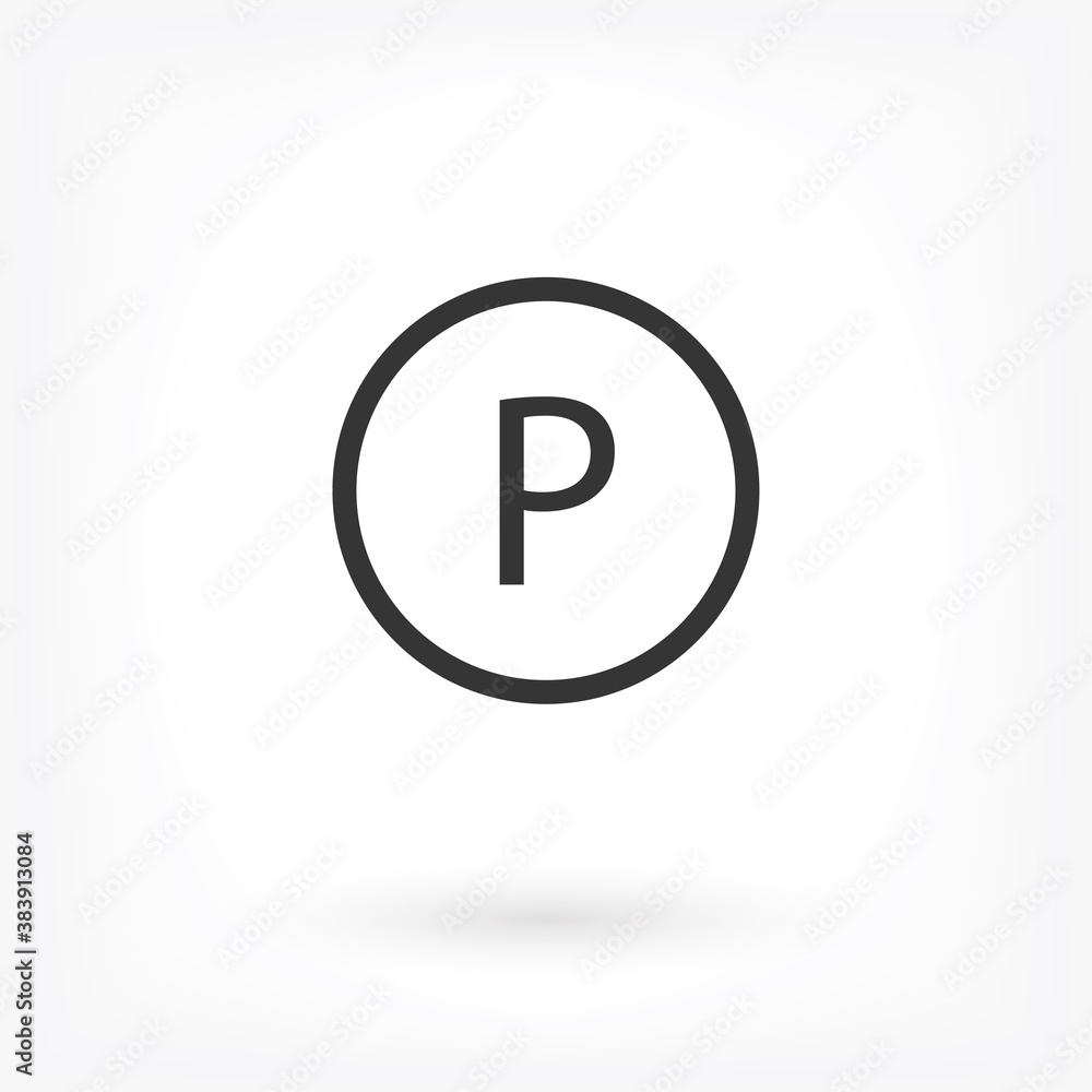 Parking Vector icon . Lorem Ipsum Illustration design Parking Vector icon . Lorem Ipsum Illustration design