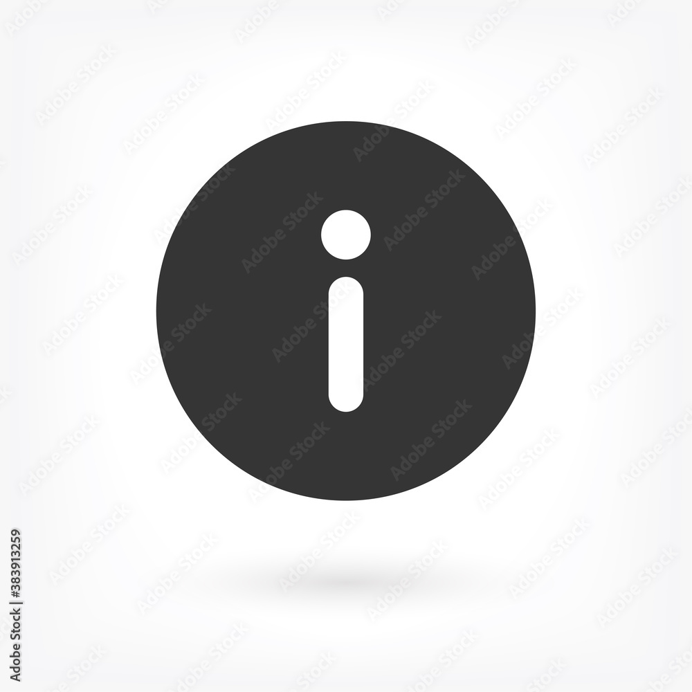 Information icon on white background . Lorem Ipsum Illustration design Information icon on white background . Lorem Ipsum Illustration design