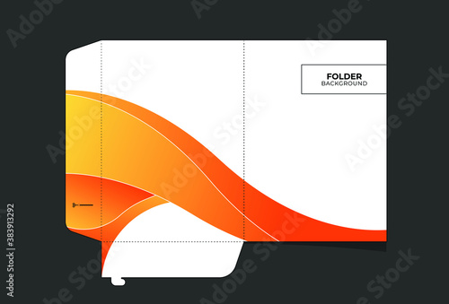 Business folders for documents, Layout designs for storing files, information reports about companies etc.
