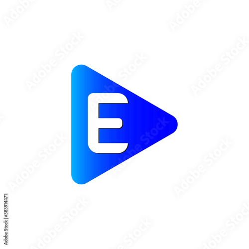 Alphabetic Letter logo E.