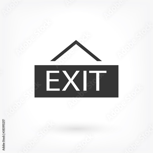 Free Download exit icon vector . Lorem Ipsum Illustration design - GFXLoad