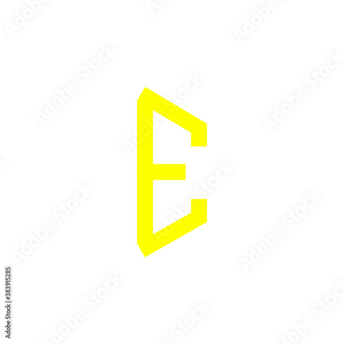 Alphabetic Letter logo E.