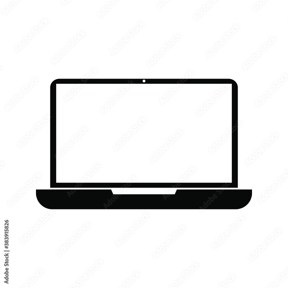 Laptop screen or notebook display icon. on a white background. Web Eps 10 Laptop screen or notebook display icon. on a white background. Web Eps 10