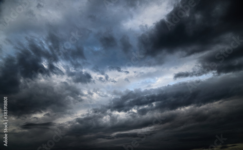 beautiful dark dramatic sky with stormy clouds