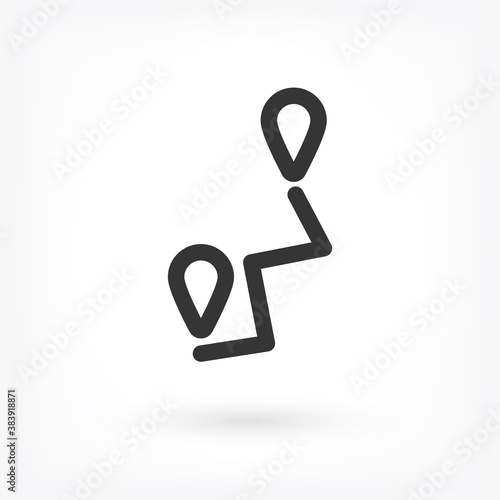 Vector icon map search 10 EPS . Lorem Ipsum Illustration design