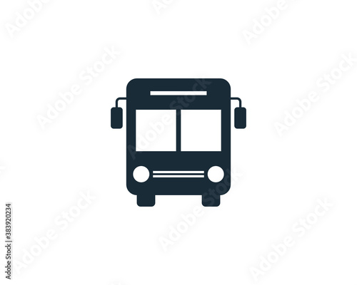 Bus, Transportation Icon Vector Logo Template Illustration Design