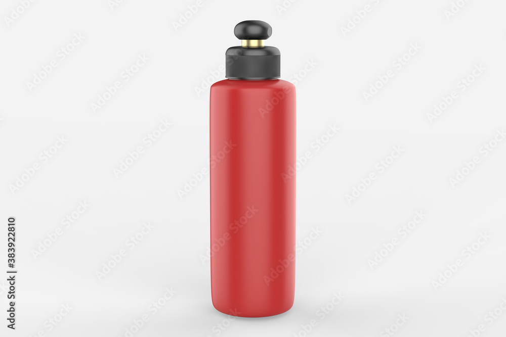 Cosmetic plastic bottle isolated on white background. Liquid container for gel, lotion, cream, shampoo, bath foam. Beauty product package. 3d illustration. Cosmetic plastic bottle isolated on white background. Liquid container for gel, lotion, cream, shampoo, bath foam. Beauty product package. 3d illustration.