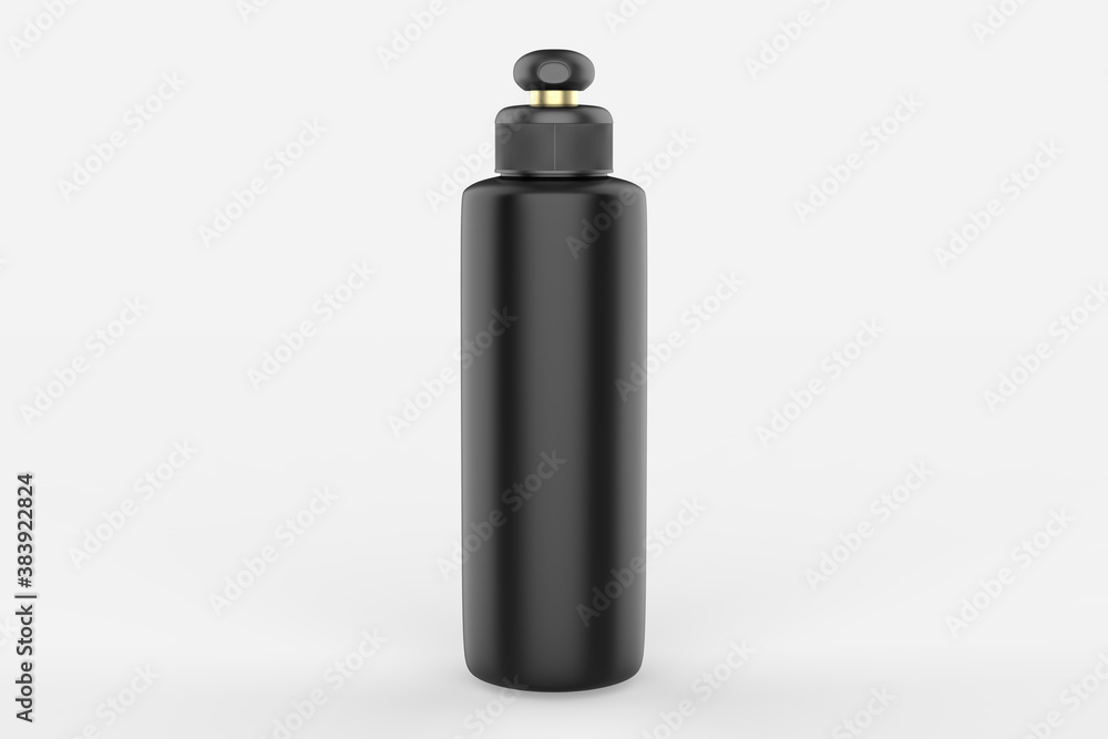 Cosmetic plastic bottle isolated on white background. Liquid container for gel, lotion, cream, shampoo, bath foam. Beauty product package. 3d illustration. Cosmetic plastic bottle isolated on white background. Liquid container for gel, lotion, cream, shampoo, bath foam. Beauty product package. 3d illustration.