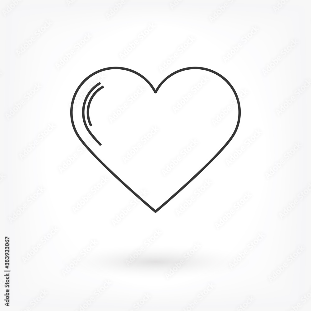 Vector icon heart 10 EPSVector icon heart 10 EPS . Lorem Ipsum Illustration design