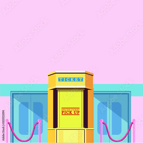 Cinema Entrance Illustration BTS Boy With Luv