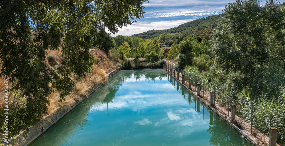 Old irrigation pond, in Banyeres de Mariola, Alicante (Spain)