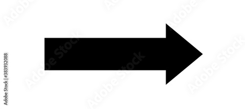 arrow icon isolated on white background, right arrow vector icon. vector
