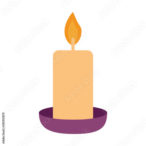 candle flat style icon vector design