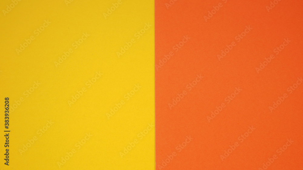 Empty paper in yellow and orange color for background.