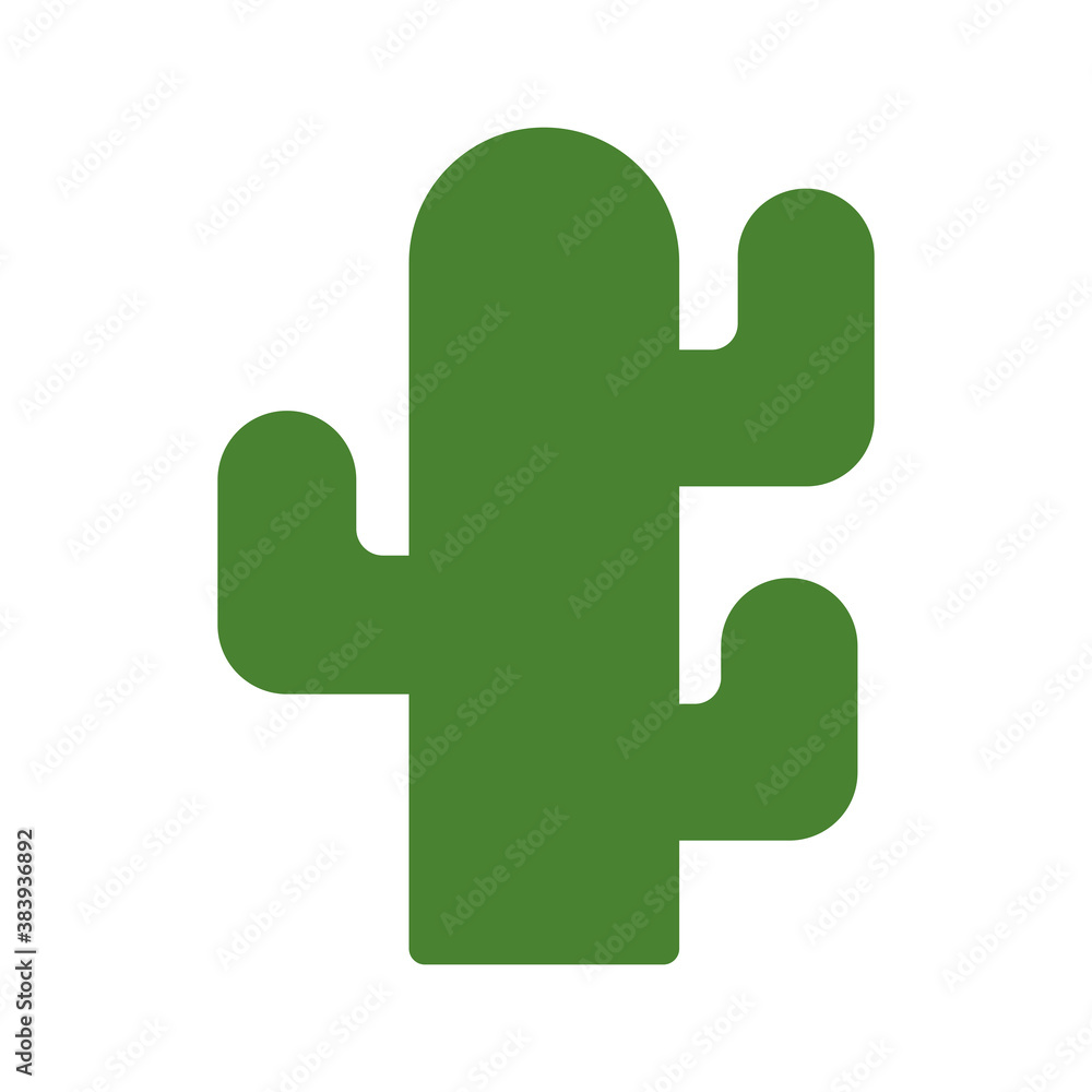 Obraz premium cactus flat style icon vector design