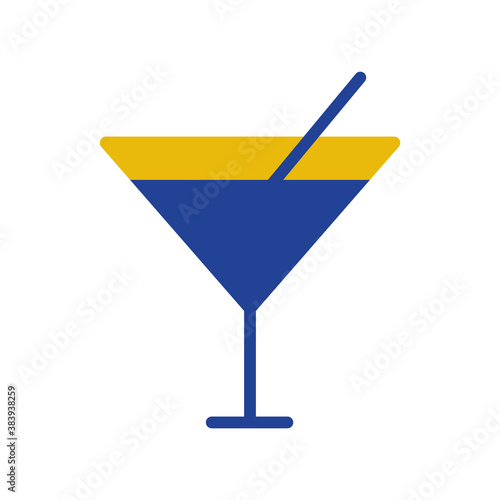 martini cocktail flat style icon vector design