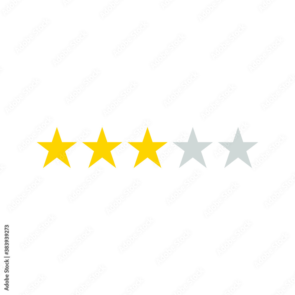Stars rating icon set. Set of Gold star icons isolated on a blank background. eps 10 Stars rating icon set. Set of Gold star icons isolated on a blank background. eps 10