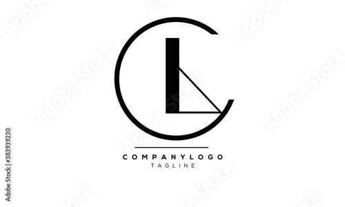 Alphabet letters Initials Monogram logo CL,or LC