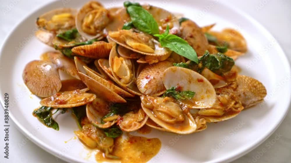 Stir Fried Clams with Roasted Chilli Paste Stir Fried Clams with Roasted Chilli Paste