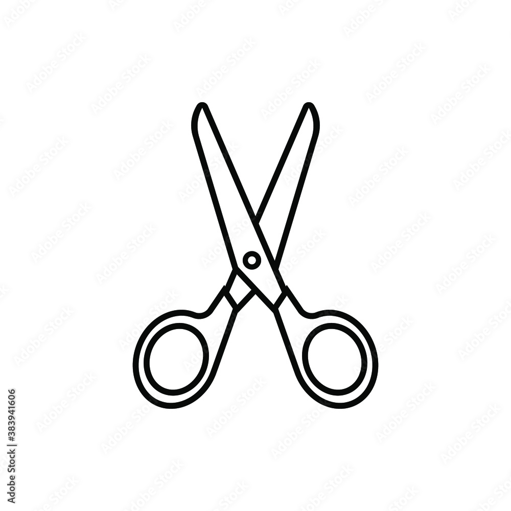 Scissors icon, logo isolated on white background. eps 10 Scissors icon, logo isolated on white background. eps 10
