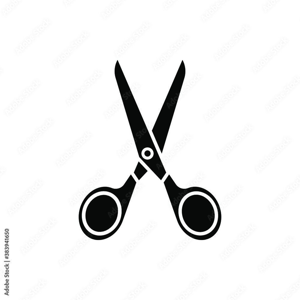 Scissors icon, logo isolated on white background. eps 10 Scissors icon, logo isolated on white background. eps 10