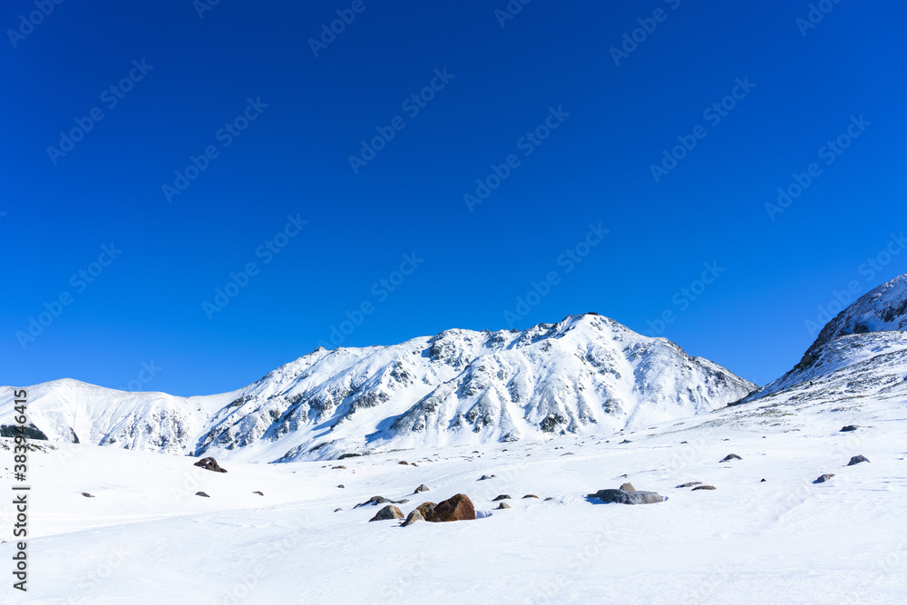 冬晴れの立山連峰