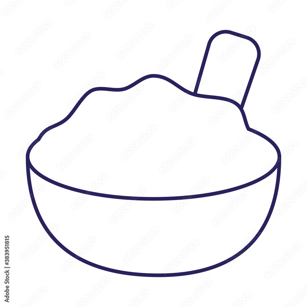 mexican guacamole bowl line style icon vector design mexican guacamole bowl line style icon vector design