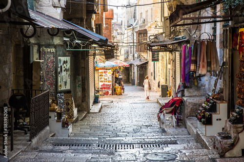 historic street in jerusalem, israel © Wieslaw