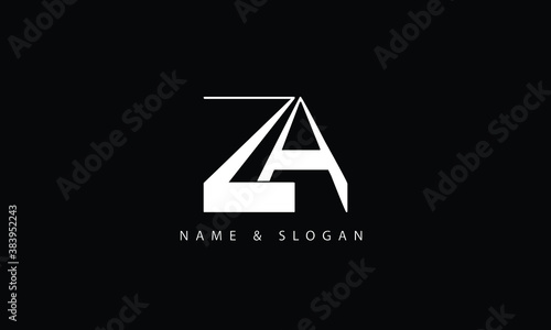 AZ, ZA, A, Z abstract letters logo monogram photo